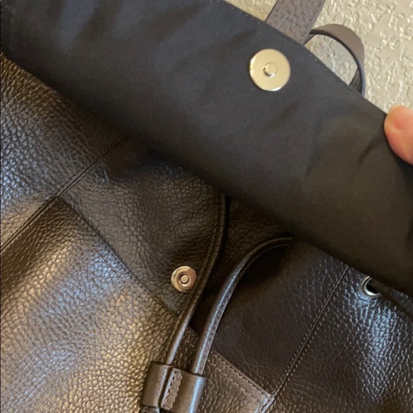 Cole Haan leather backpack w/ drawstring closure - Picture 7 of 7